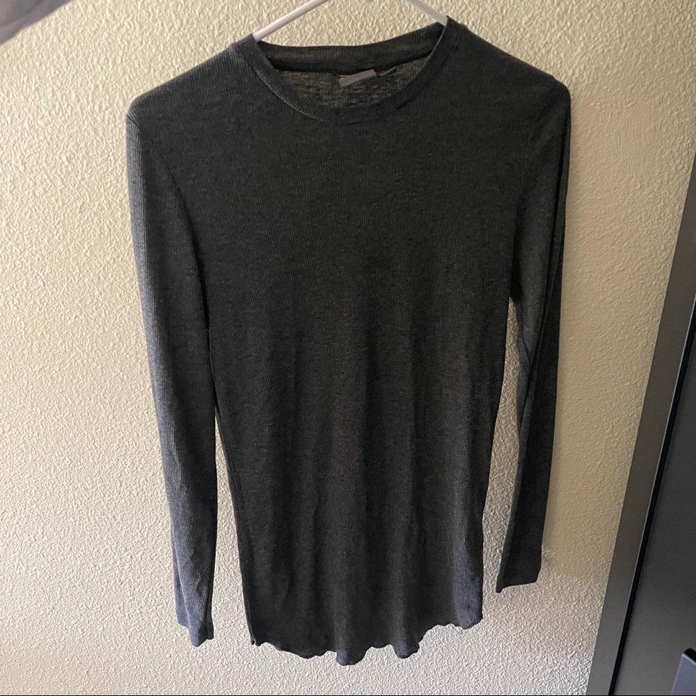 Asos long fit skinny long sleeve shirt